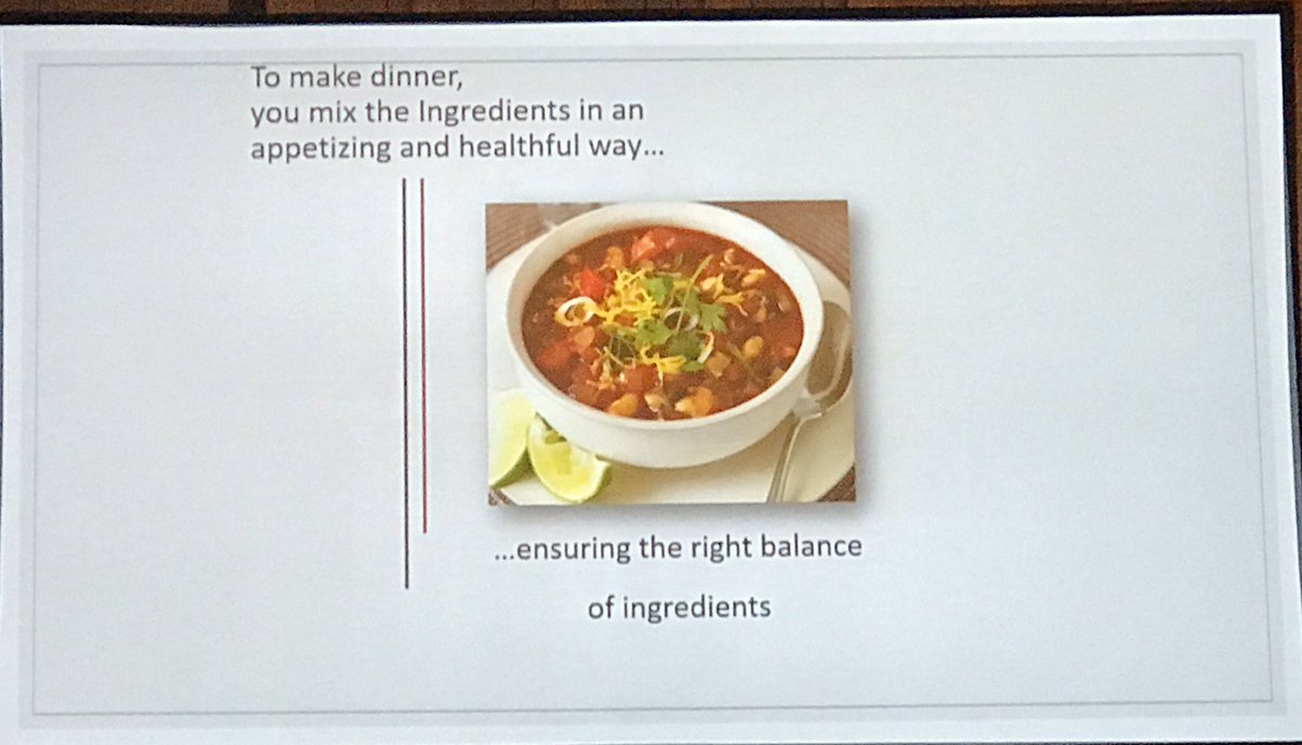 BenLBruce's tweet photo. Standards are the ingredients, not the meal. Dr. Carol Ann Tomlinson #Lead2019 https://t.co/uH2doEPfLn