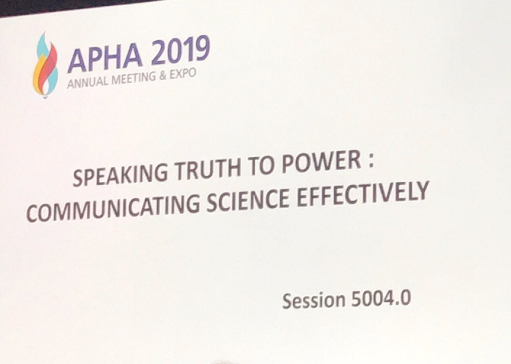 Jasmine_Bullard's tweet photo. Great morning session! #APHA2019 https://t.co/TaNrk8cHNB