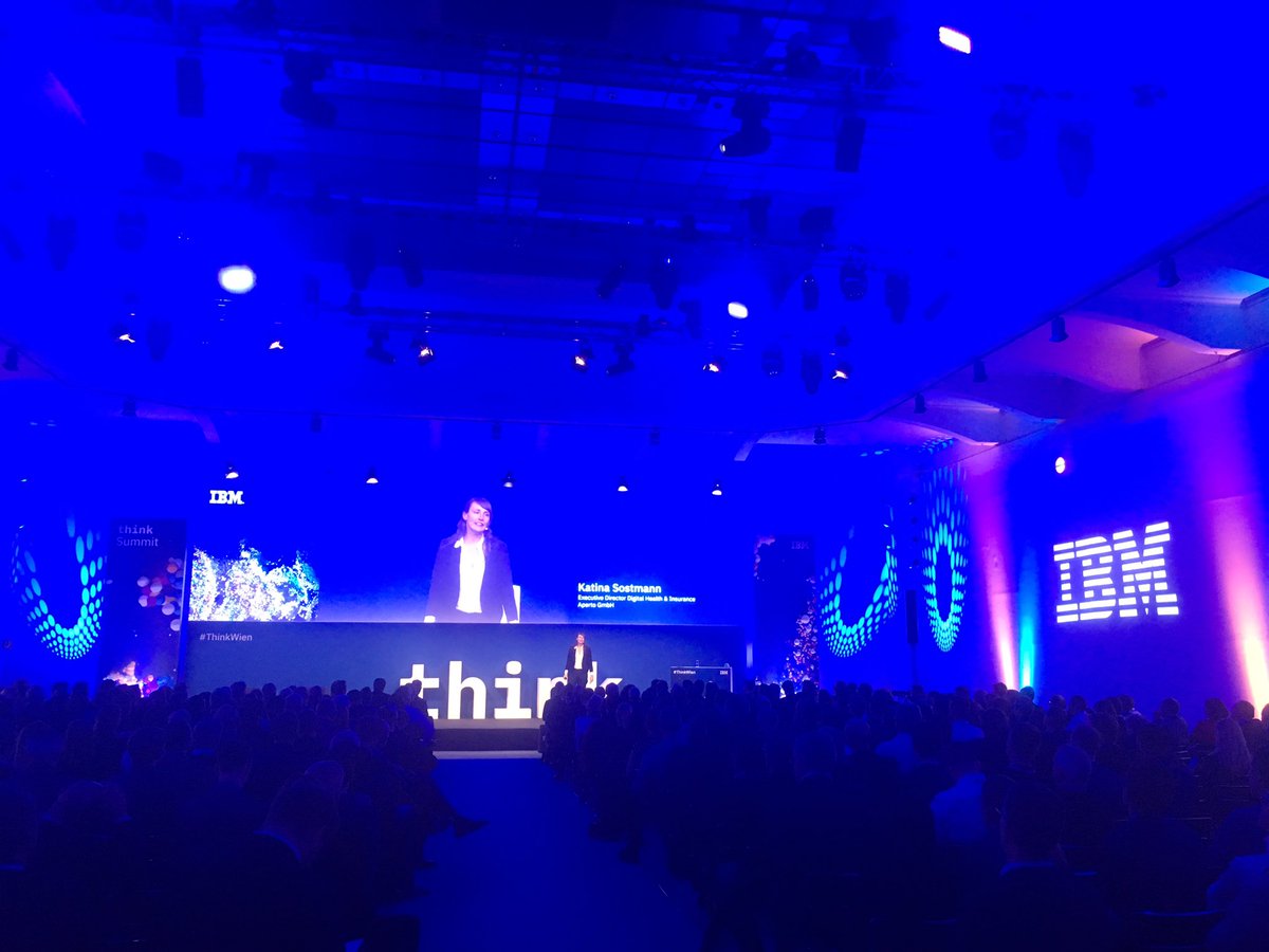PetraStandl's tweet photo. #ThinkWien Health Advisor @Aperto #IBM_iX Vorhersage & Veranschaulichung, personalisierte Lösungen IBM_Services Digital Health Katina on Stage https://t.co/ClA52S3r9S