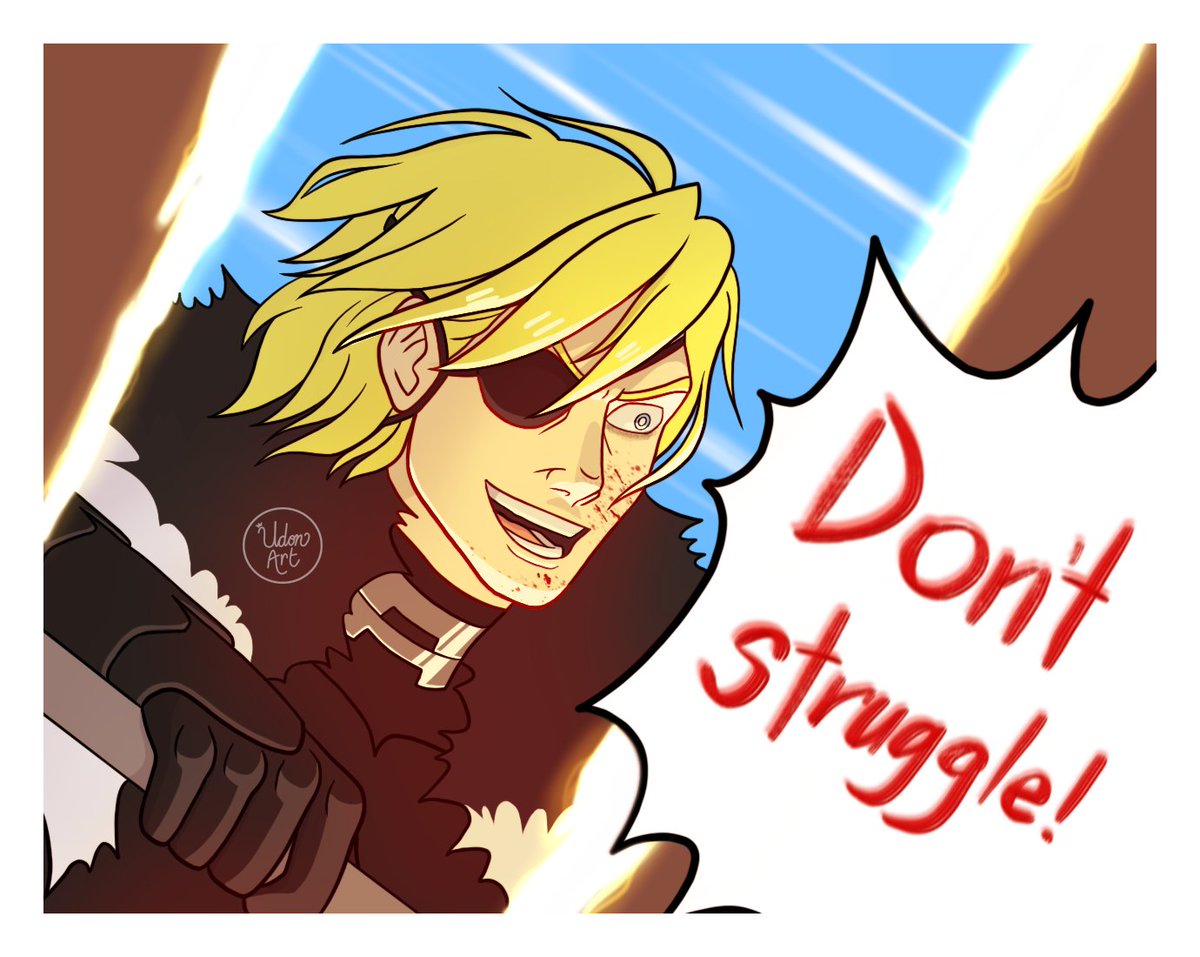 Udon_Art's tweet image. Saved by the Boar. 
#FireEmblemThreeHouses #fe3h #dimitrifireemblem #dimileth #byleth