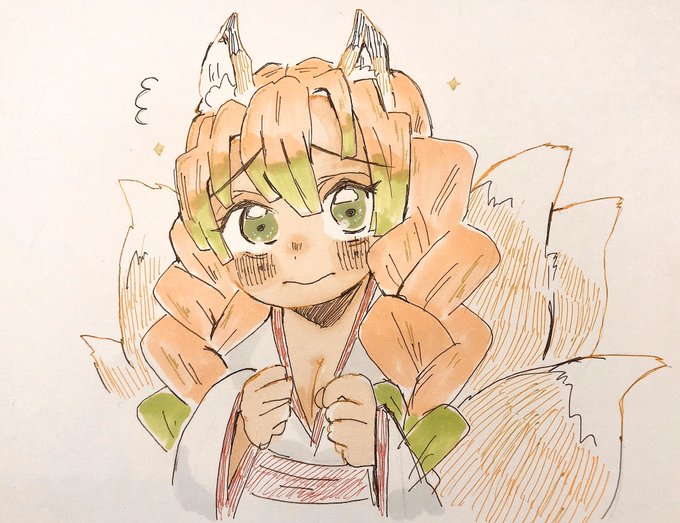 あんまんさんがTwitterに投稿した甘露寺蜜璃(鬼滅の刃)のイラスト。