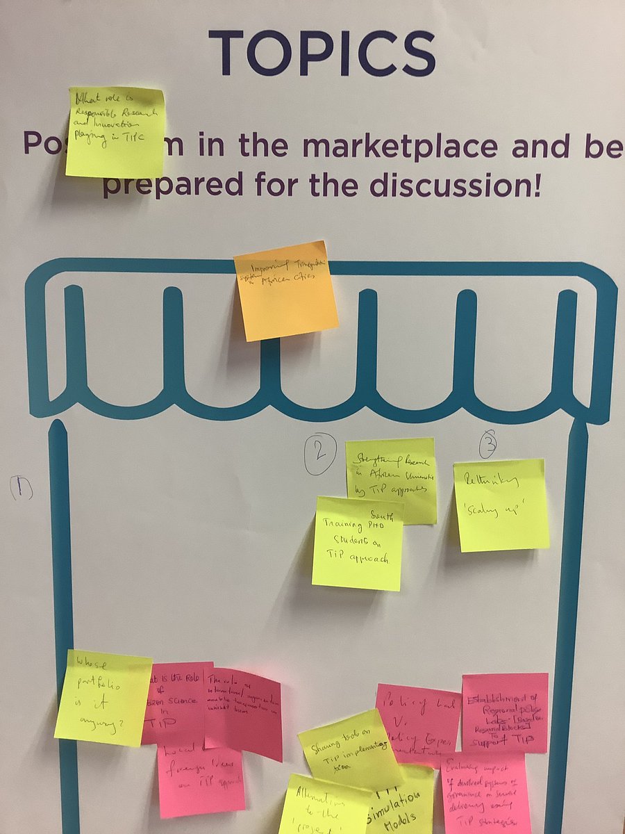TIPConsortium's tweet photo. Topics and roles for #TIPC open space discussion session #TIPinAction #TIPConf2019 https://t.co/pAEqvY2Lvp