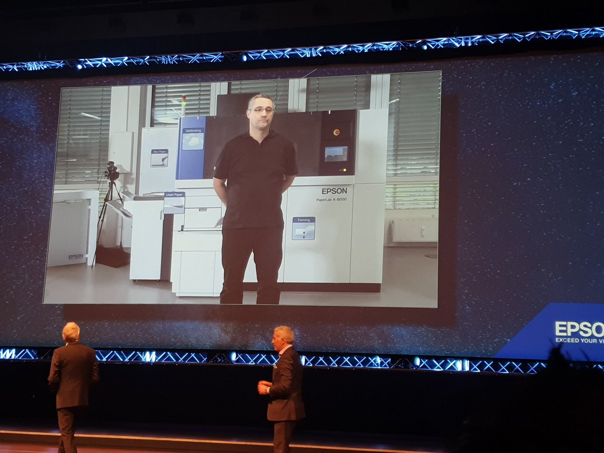 markashuk's tweet image. Really insightful listening to @Epson  execs talking about the impact on our environment on the day that "sustainability elections" hits the headlines &amp;amp; #paperlab which can recycle paper on premise! I'm sure @Altodigital clients will love this! #Sustainability