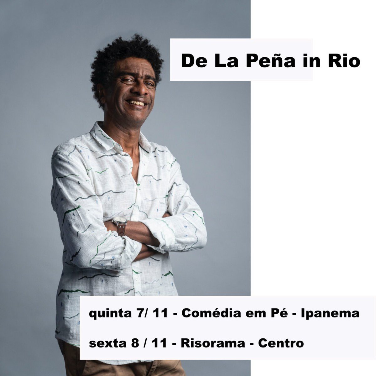 Alô Rio. Dose dupla:Quinta @comediaempe no @galeriacaferio - vendas no local/ Sexta @risoramaoficial no @sacadura154 - vendas http://sympla.com.br/risorama