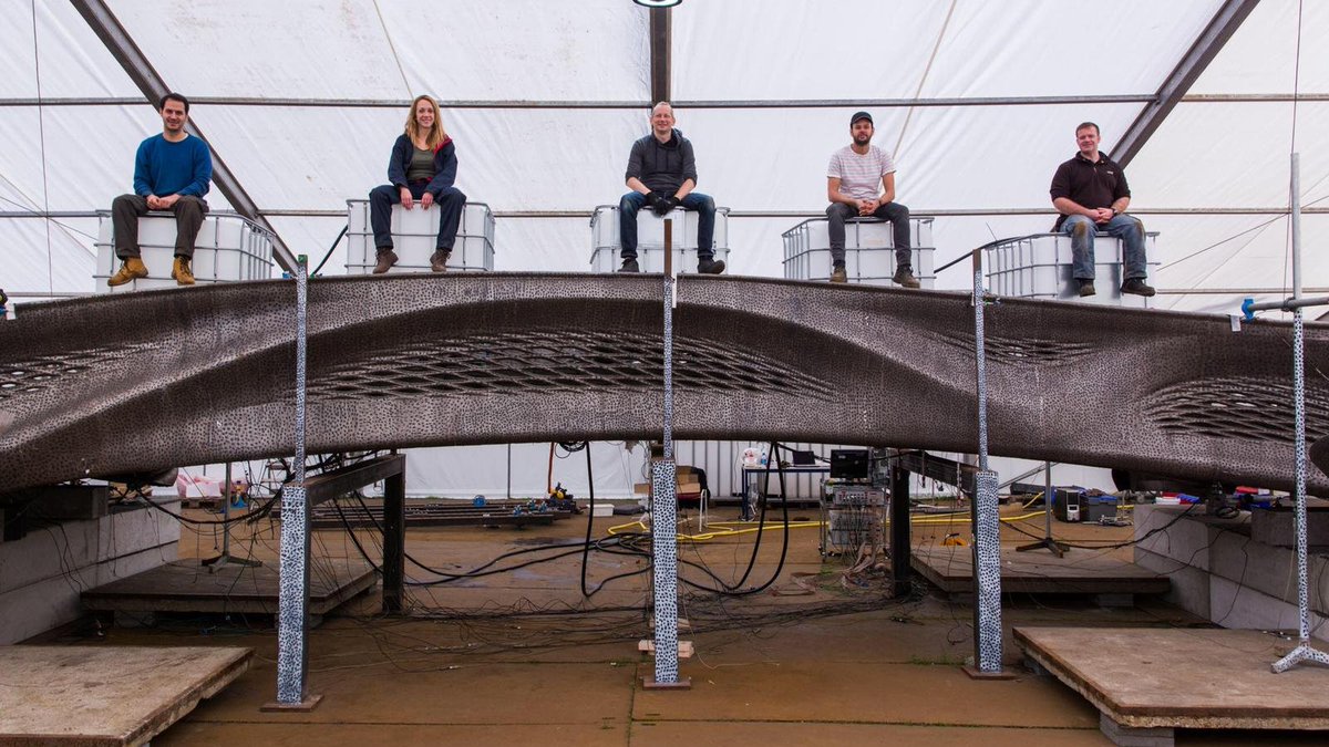 #ThisisEngineering Day - @ICSteelStruct Final round of ULS structural testing on the world's first metal 3D printed bridge has now been completed - @MX3D_Bridge @turinginst @ImperialCiveng @ImpEngineering #3dprinting #steelstructures #stainlesssteel