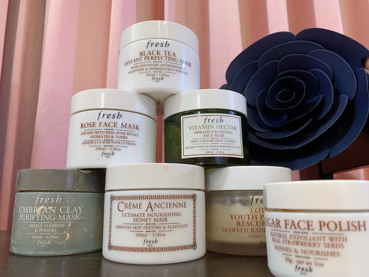 Twinkleproud's tweet image. จะมารีวิวmask ทุกตัวของFresh
ประกอบด้วย umbraian clay / crème ancienne / lotus youth / sugar face polish / rose face mask / vitamin nectar / black tea instant 
ซึ่งเป็นมากส์แบบล้างออกของfresh กันค่ะ✨

#fresh #เอาไว้รีวิวห้ามขายของโว้ยย #HowtoPerfect #ของดีบอกต่อ  @FreshBeauty