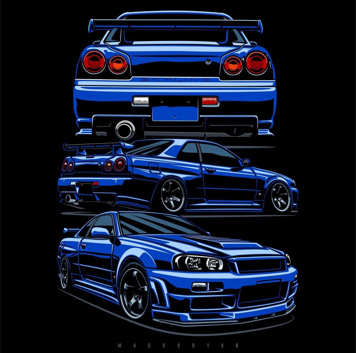 Nissan Skyline GTR r34 Art