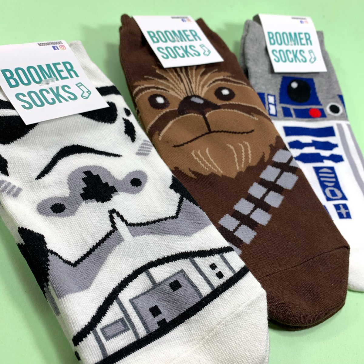 bmersocks's tweet photo. #stormtrooper #chewbacca o #r2d2 ? Modelos disponibles de star wars en talla estándar ✨ #boomersocks https://t.co/7SlS9HLlSb