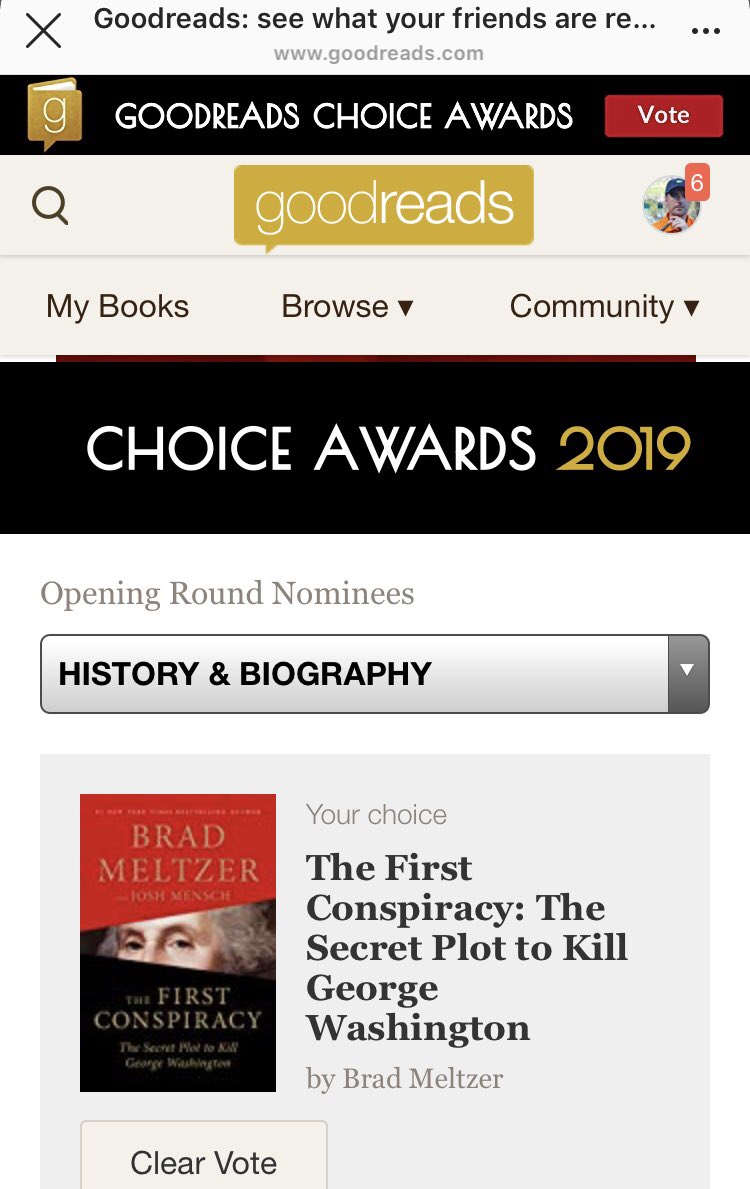 EPBAuthor's tweet photo. My pal @bradmeltzer & author @joshmensch are nominated for a @goodreads 2019 Choice Award with #TheFirstConspiracy Please follow this link and vote for this fabulous book #RT #Share #authors #WritingCommunity https://t.co/PccrT3TRct https://t.co/RiWOql9qVz