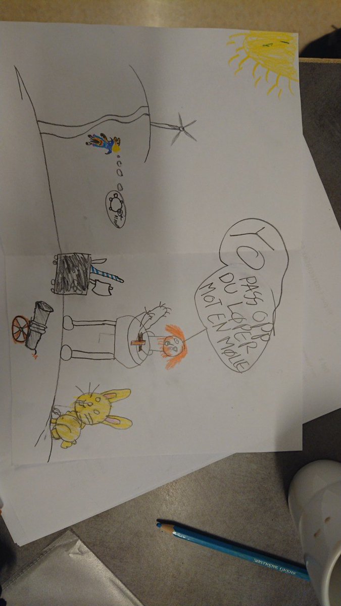eva_kos's tweet image. Når du ber elevene på 2ST tegne hva som EGENTLIG skjer når Don Q kjemper mot vindmøller... 
#KUNST #iskey #lærerhverdag