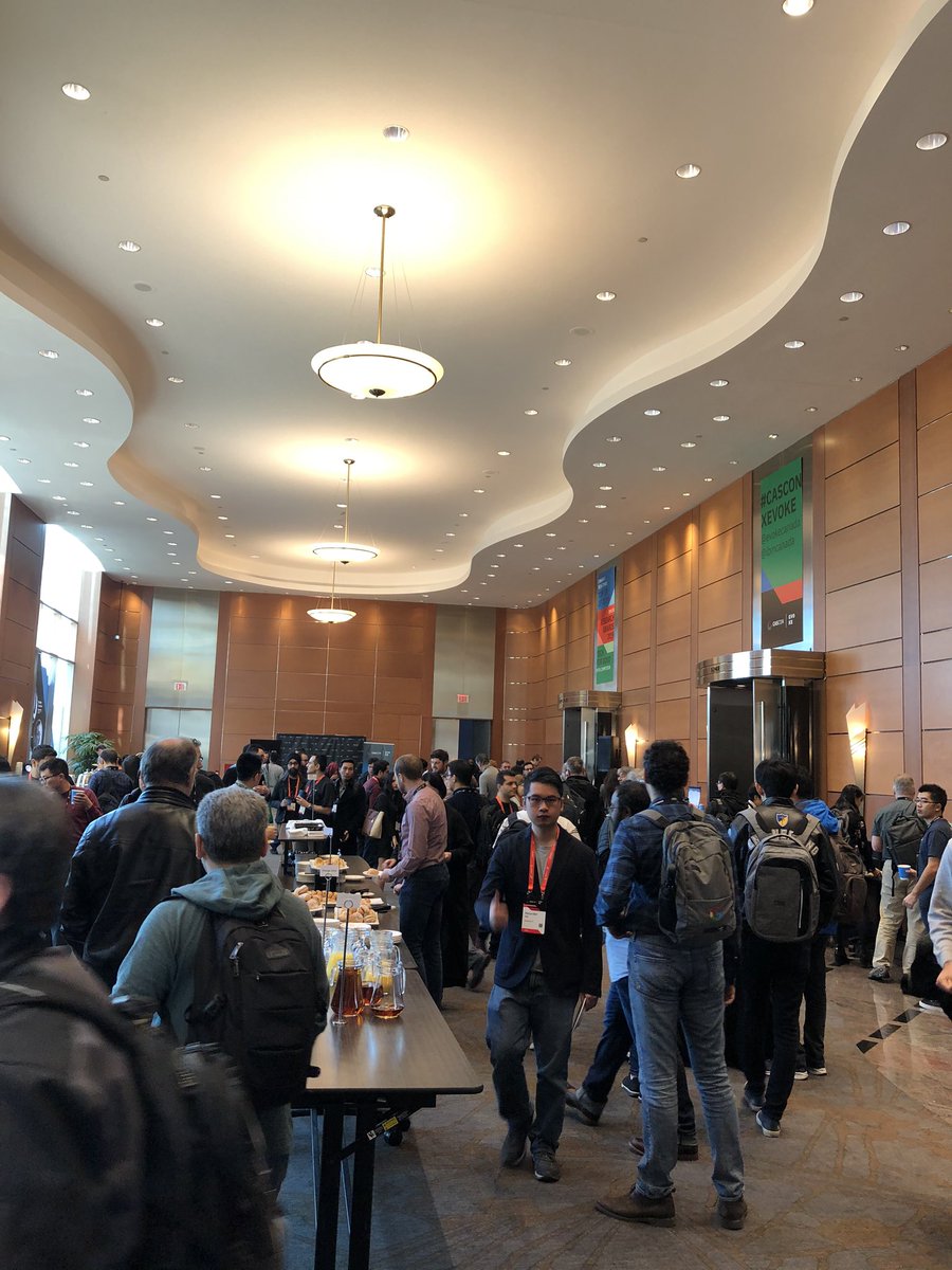 maxinearbez1's tweet photo. Come enjoy some food during the morning break!

#CASCONxEVOKE @IBMCanada @EvokeCanada #CASCON #CAS https://t.co/H85ALkCBww