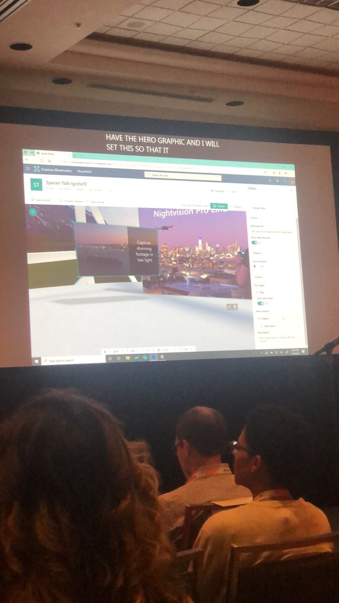 jackbinnall's tweet image. They’ve got accessibility too! #SharePointSpaces #MSIgnite