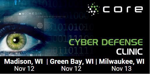 Are you ready to take on #cyberattacks? 
Join us for a Cyber Defense Clinic in Nov. @ 1 of 3 WI Locations to brush up on your #cyberdefense skills &amp; test your abilities.
Madison:buff.ly/32hdtaW
Milwaukee:buff.ly/2qmUcY6
Green Bay:buff.ly/36y4t4m