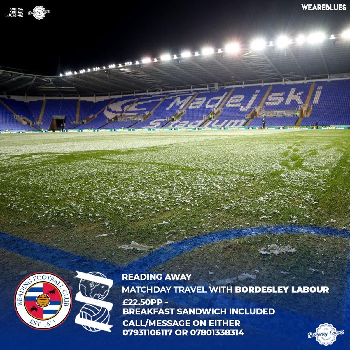 Book now!!
<a href="/BCFC/">Birmingham City FC</a> Away days #TheBordesleyWay