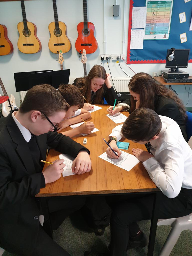 Staidansmus's tweet photo. Some musical numeracy and problem solving in Music today with 1.3! 😊⁉️🎵
#numeracyinmusic
#musicalnotation
#workingtogether
#problemsolving
#musicalsudoko
@Staidansmus 
@StAidansHigh https://t.co/hajNu3FzWG