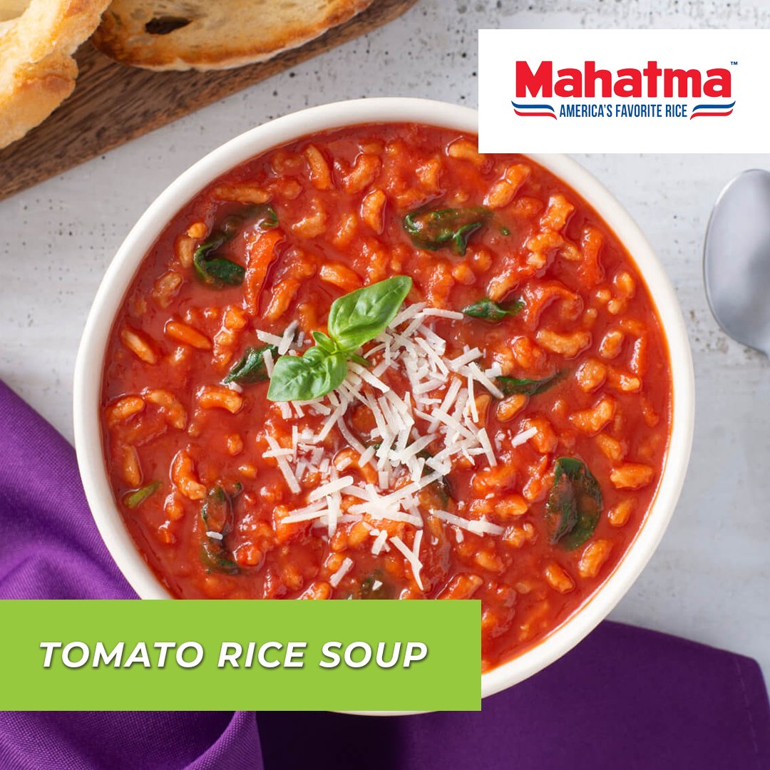 For #WorldVeganMonth we're showing off this appetizing Tomato Rice Soup 🍅 #recipe bit.ly/2NSe1yW