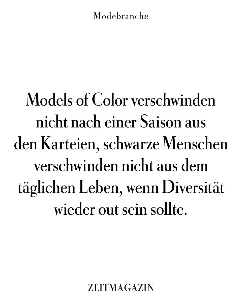 zeitonline's tweet photo. Die #ElleGermany steckt im Shitstorm fest: Unter dem Motto "Black is back" hat sie schwarze Models zum Trend erklärt. Wie ignorant ist das denn? https://t.co/eeJw6A05U3 https://t.co/Y3ntjwpP7k