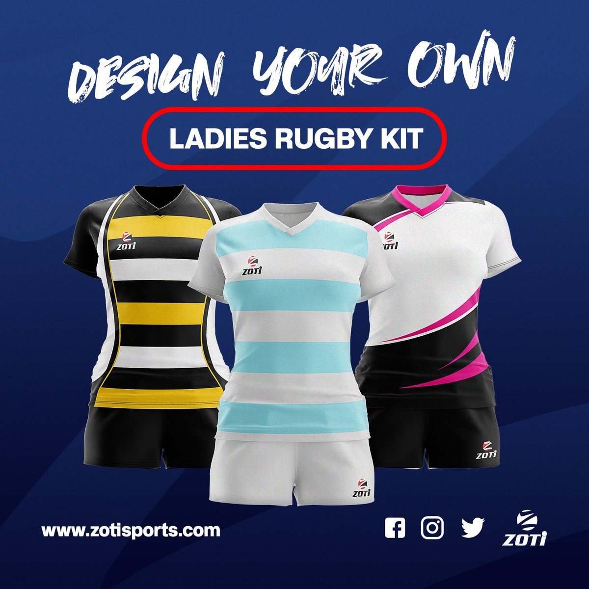 Did you know you can design your own kit on our website!?
Ladies kits available! 🤸🏼‍♀️
Zoti Sports offers High Quality teamwear at an affordable price ‼️
🖥 Try our new Kit designer: 
zotisports.com
#zotisports #zoti #zotifamily #qualitykit #wearwithpride #sports #design
