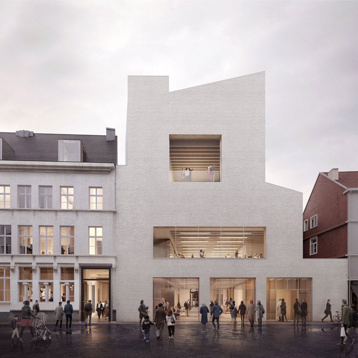 Carmody Groarke @CarmodyGroarke and TRANS architectuur | stedenbouw design new extension of Design Museum Gent @DesignMuseumBE: worldarchitecture.org/architecture-n… #architecture #belgium