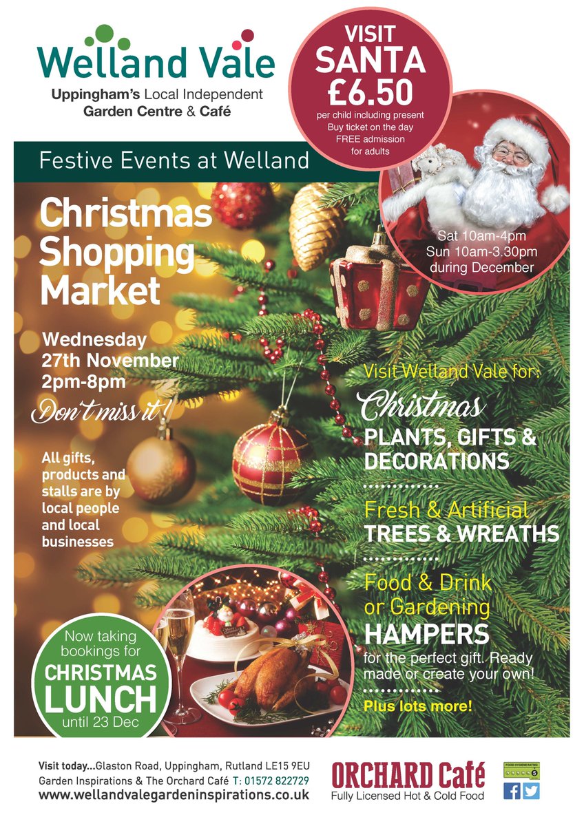 SAVE THE DATE - @wellandvaleGI Christmas Shopping Market on Wednesday 27 November 2 - 8 pm. See you there 🎄