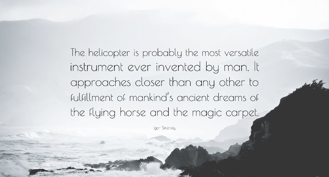 lshelicopters's tweet photo. What are some of your favorite aviation quotes?
#heliyeah #igorsikorsky #wordsofwisdom https://t.co/MtmoQ7gaPC