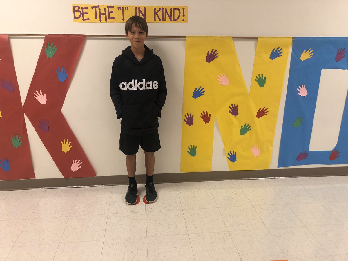 These 5th graders always put in “I” in KIND! 😁 #ChooseKindness <a href="/ScottsRidgeES/">Scotts Ridge ES</a>