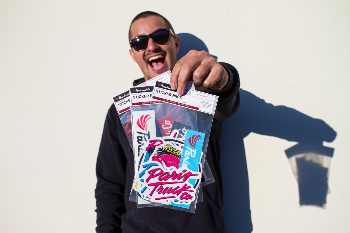 PARIS STICKER PACKS anyone? We got a few left. Click here: shop.paristruckco.com/collections/ac…