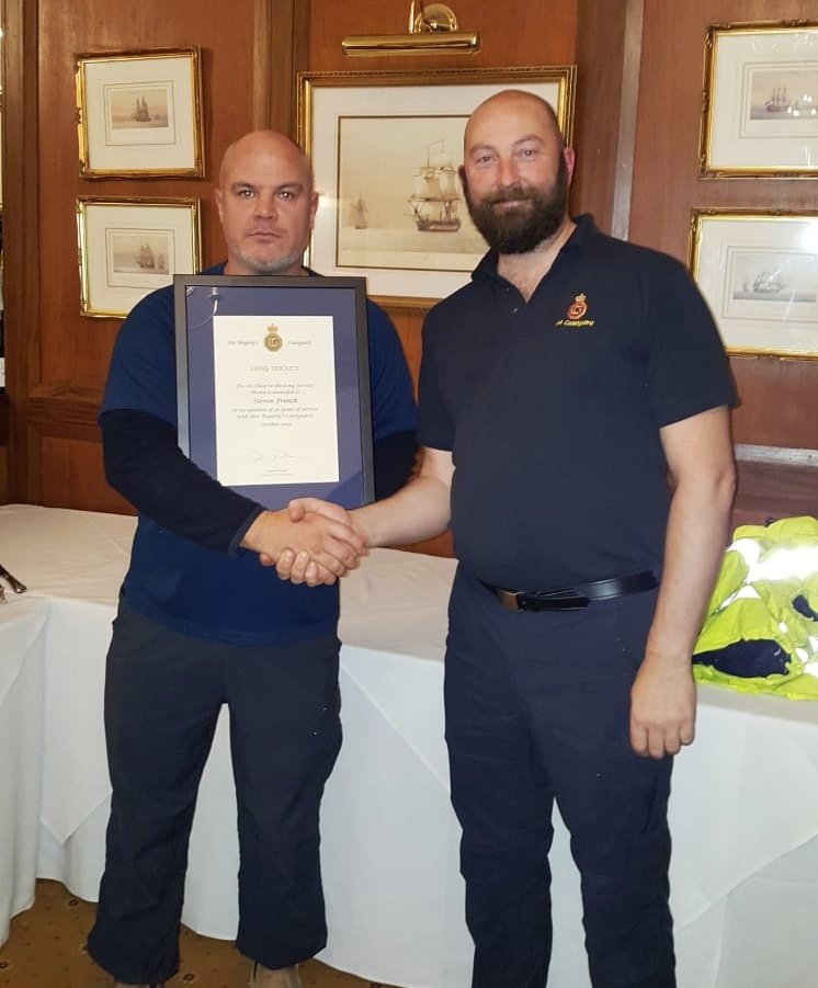 Congratulations to our SO Steve French (BH Alpha) on receiving his 30 years service medal last night. A surprise presentation was set up by Berry Head and <a href="/TorbayCRT/">Torbay Coastguard</a>  members and he didn't have a clue! Bravo Zulu Steve!