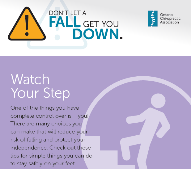 ONChiroAssoc's tweet photo. Watch your step! It doesn’t have to be slippery and snowy outside for you to lose your balance  #FallPreventionMonth

https://t.co/cMtOR9ZZAl https://t.co/BUHcrG5WD9