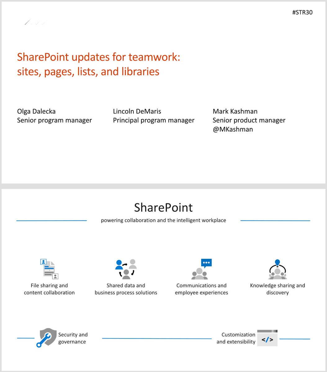 mkashman's tweet photo. Join us for @SharePoint + @MicrosoftTeams & lists updates.
@Lincolnator, Olga & I will present/demo "SP updates for teamwork: Sites, pages, lists & libraries" #STR30 📄 https://t.co/NgOrPJXU7k
Today, Wed, Nov. 6 at 2pm ET in OCCC W-304 E-H.
#MSIgnite #SPSocks #IZBelt SP♥T https://t.co/tz4ioFtMjH