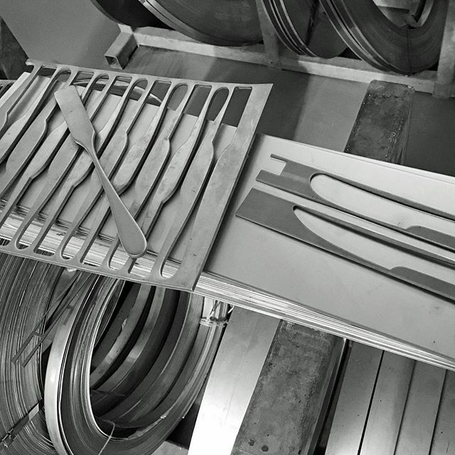 The David Mellor metal store. Ghosts of cutlery past and cutlery future. We use various thicknesses of stainless steel, nickel silver and sterling silver to make our cutlery ranges. ift.tt/2CfGObf