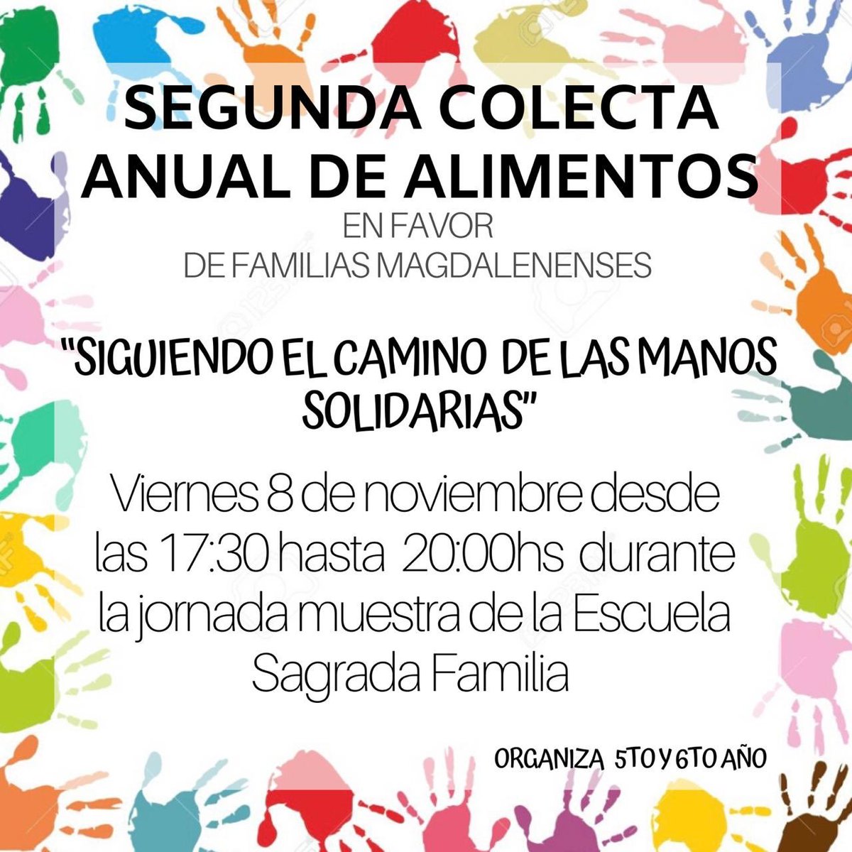 ⚠️⚠️⚠️ Acércate a la muestra del ISF este viernes 8 y colabora con un alimento no perecedero 🙌🏼🙌🏼 
Para las  familias magdalenenses⚠️⚠️⚠️
Organiza 6to y 5to 🤩