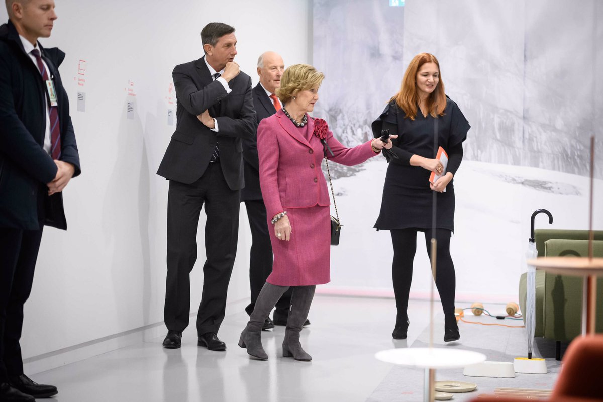 SLOinNordics's tweet photo. Exhibition of ๐ธ๐ฎcontemporary furniture design "We're Open!" opens at @KunsthallOslo with a private view for the King and the Queen of ๐ณ๐ด and President @BorutPahor Open to the public 6 โ 25 Nov๐ https://t.co/hIEb6wWska #Contemporarydesign #europeandesigners @MZZRS
@MAO_Slovenia https://t.co/c69XlRv3ur