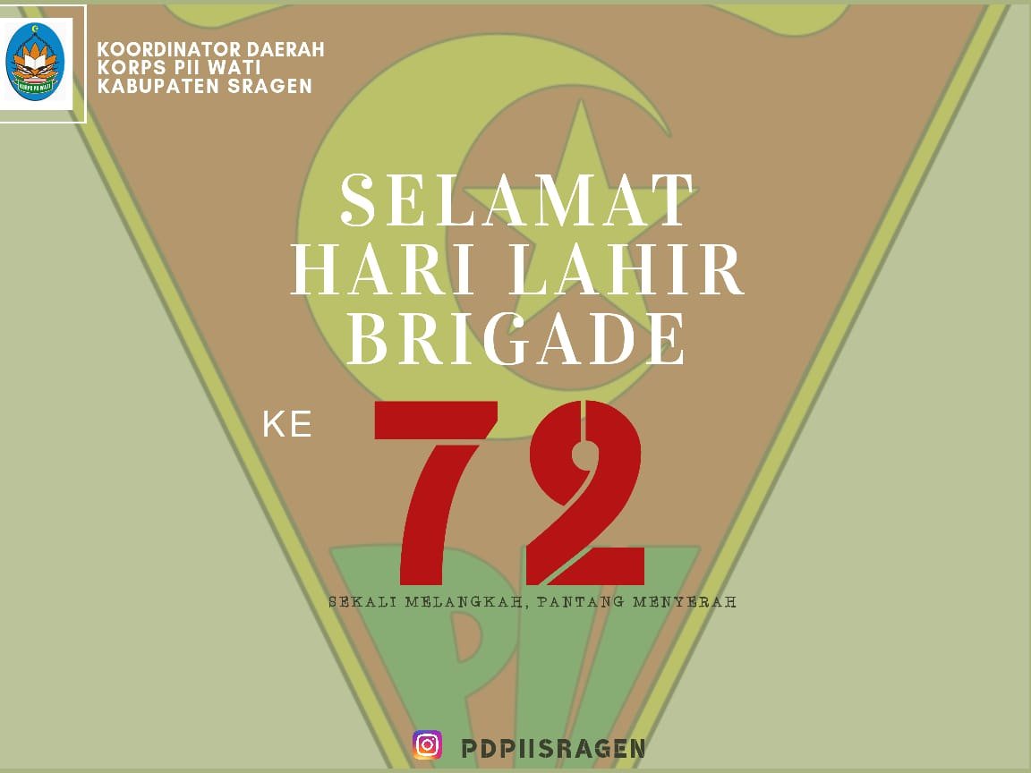 piijateng's tweet photo. Selamat hari lahir Brigade PII ke 72😊
Ucapan Harlah Brigade dari teman-teman PD PII di Jateng
Sengaja ngepost akhiran, biar jadi yg terakhir. Hiya hiya😗 https://t.co/VT1IWGOXnI