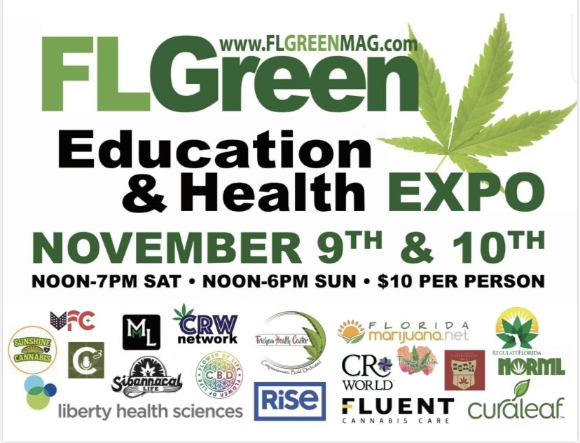 risecannabis's tweet photo. Join Rise this weekend in #Tampa for this 2-day #cannabis education event hosted by @FLGreenMag! https://t.co/9L3NYtVSs7