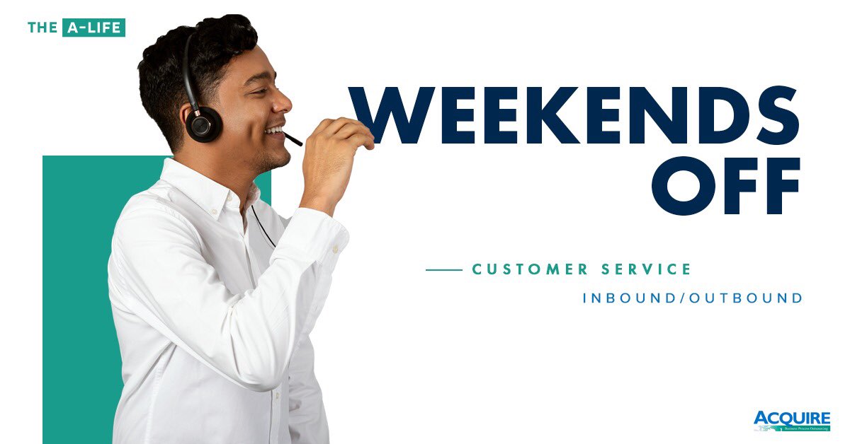 AcquireBPODR's tweet photo. You can make an Impact, join our CSR team!
Wave 1 - WEEKENDS OFF. #AcquireTheAlife #SantoDomingo #callcentersrd https://t.co/OFUM7zH9fK