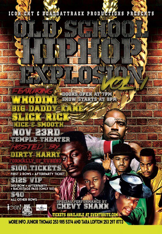 Legends of Hip-Hop coming to Tacoma - eepurl.com/gIXbCH