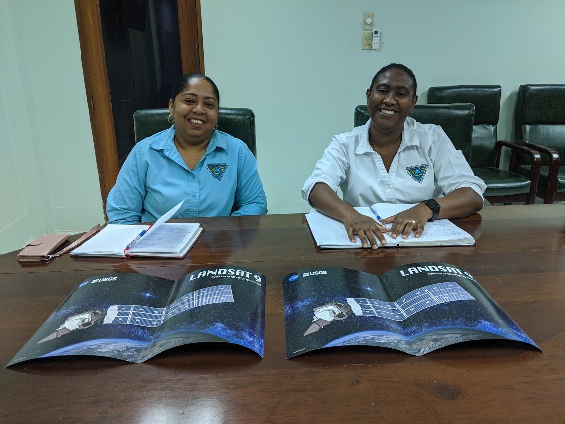 <a href="/MFABelize/">Belize MFAFT 🇧🇿</a> <a href="/belizevacation/">Travel Belize</a> <a href="/LakeBrowser/">LakeBrowser</a> @planetlabs <a href="/Delta/">Delta</a> <a href="/chrleemax/">Christine Lee 🌈🌎💧</a> <a href="/AuilGomez/">Nicole Auil Gomez</a> <a href="/OrdnanceSurvey/">Ordnance Survey</a> <a href="/WCSBelize/">Wildlife Conservation Society Belize</a> <a href="/lsosabelize/">Leo Sosa</a> <a href="/OceanaBelize/">Oceana Belize</a> <a href="/UBERIBZ/">UB ERI</a> @DCaye93 <a href="/universityofga/">UGA</a> <a href="/CyanoTracker/">CyanoTRACKER</a> <a href="/CopernicusEU/">Copernicus EU</a> <a href="/Radisson_Belize/">Radisson_Belize</a> <a href="/BelizeWater/">Belize Water Services</a> <a href="/NASAEarth/">NASA Earth</a> <a href="/sg_sica/">SICA - Sistema de la Integración Centroamericana</a> <a href="/CCADSICA/">CCAD-SICA</a> <a href="/SICAOSPESCA/">SICA/OSPESCA</a> <a href="/caribbeangis/">Caribbean GIS</a> @EO_Caribbean <a href="/EOBetzy/">BetzyEO</a> <a href="/africa_science/">Africa Flores</a> <a href="/delgadofj/">Francisco Delgado</a> <a href="/EricOnEarth/">Eric Anderson</a> <a href="/EarthOutreach/">Google Earth Outreach</a> <a href="/googleearth/">Google Earth</a> <a href="/rebeccatmoore/">Rebecca Moore</a> <a href="/hancher/">Matt Hancher</a> <a href="/tylerickson/">Tyler Erickson</a> @hrwgc @sufsters <a href="/jstnbraaten/">Justin Braaten</a> <a href="/NASA/">NASA</a> <a href="/theAGU/">AGU (American Geophysical Union)</a> <a href="/NASAEarthData/">NASAEarthdata</a> <a href="/WCS_Mesoamerica/">WCS Mesoamérica y el Caribe</a> <a href="/TheWCS/">WCS</a> <a href="/WhitleyAwards/">Whitley Fund for Nature</a> <a href="/CZMAIBelize/">Coastal Zone Management Authority & Institute BZ</a> <a href="/CZMAI_Belize/">CZMAI BELIZE</a> <a href="/USGSLandsat/">USGS Landsat</a> <a href="/NASA_Landsat/">ARCHIVED - NASA Landsat</a> <a href="/quesnelc/">Carlos Quesnel</a> <a href="/Ak_Satellite/">AKSatelliteFacility</a> #BZSDG: #Belizean <a href="/LadiesOfLandsat/">Ladies of Landsat</a> Arlene Maheia-Young and Chantalle Clarke-Samuels (the Director + the CEO of <a href="/CZMAIBelize/">Coastal Zone Management Authority & Institute BZ</a>) are looking forward to #Landsat9's launch in Dec. 2020.

Via the BZ-SDG project, #Landsat8 data are being explored for monitoring #Belize's coastal WQ.
