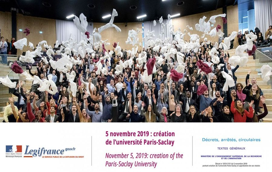 UnivParisSaclay's tweet photo. 📢@UnivParisSaclay voit officiellement le jour par la publication #décret !
https://t.co/pyDFiXRcgi

@sup_recherche @u_psud @uvsq @UnivEvry @AgroParisTech @centralesupelec 
@Inra_France @CNRS @InstitutOptique @ENS_ParisSaclay @Inserm @onera_en @CEA_Officiel 
@Inria @Institut_IHES https://t.co/4n7dPjWe9V