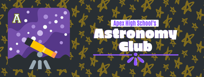 ahslegacy's tweet photo. Are you interested in space or curious about the mysteries of the universe? If so, you should join the @ApexHighSchool Astronomy Club! Click to read what founder and president @ayesha_d5 has to say about @ahsastronomy https://t.co/Zc0sWgpYmH https://t.co/NOxomKADhP