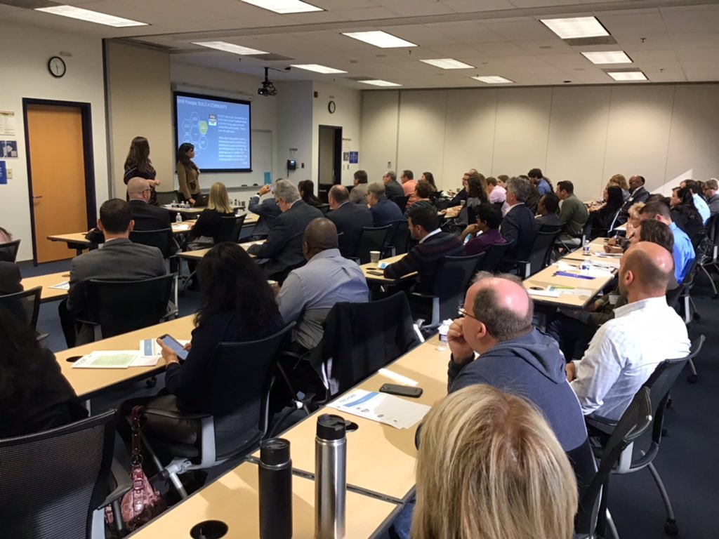 Breakout Session#2 has everyone fascinated on the topics of new charging technology for EV’s &amp; AV’s with Ben Cohen of @MomentumDynamics. <a href="/natashabagchi/">Natasha Bagchi</a> and @LisaVanEss  of <a href="/MagicHat/">Magic Hat Brewing</a> Consulting  rockin it with Digital Transformation...helping the customer.