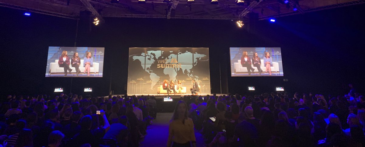 #WebSummit19 largest tech conference in Europe, 46.3% of attendees are female #womenintech
