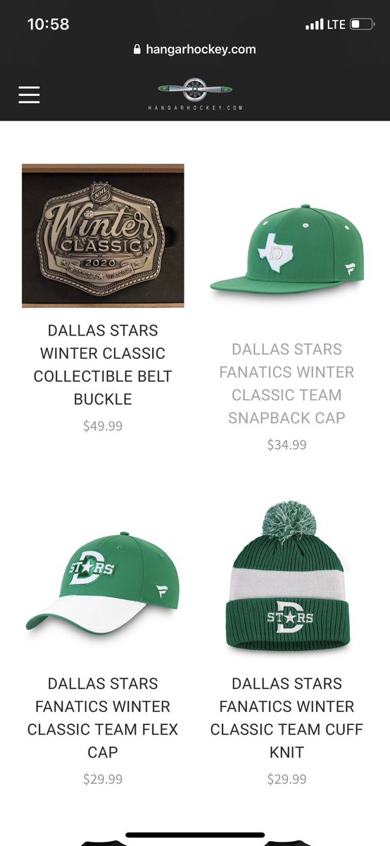 dallas stars winter classic beanie