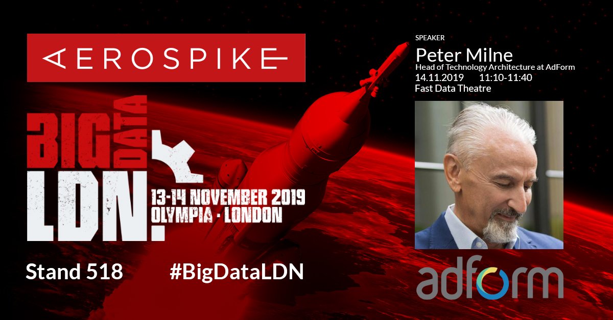 aerospikedb's tweet image. Wanting to use the same database at the edge and for the core? Come to our architectural view of real-time campaign reporting session by Peter Milne, Head of Technology Architecture at @adform #BigDataLDN #BIGDATAREVOLUTION #databases #adtech #bigdata #Aerospike