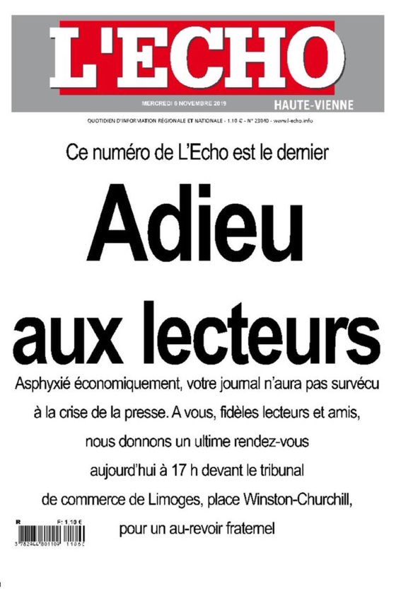 Une page de l’histoire locale qui se tourne avec de la nostalgie et une interrogation sur l’évolution et la dureté des temps. Tout mon soutien aux personnels.