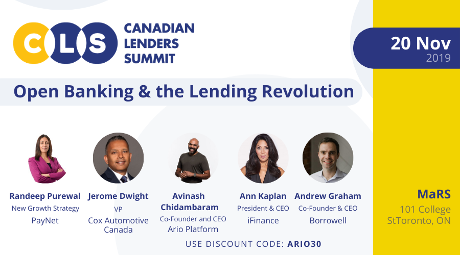 ArioPlatform's tweet photo. Our CEO and co-founder will be speaking with Canadian Lenders Association on the financial technology revolution at the Canadian Lenders Summit this year. Will we see you there? https://t.co/9lLRgVgFKq  DISCOUNT CODE: ARIO30 https://t.co/XR3vFaqVJI