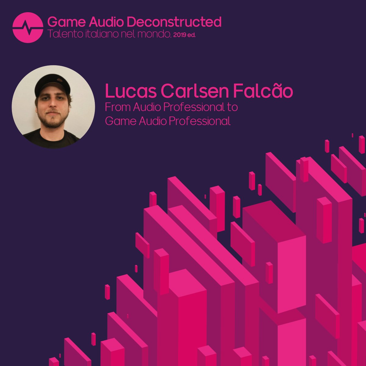 Lucas Carlsen Falcão

Sound Designer in <a href="/ovosonico/">Ovosonico</a>, uno degli studi di eccellenza italiani. Il gioco Last Day of June è stato nominato ai BAFTA e premiato nella categoria Game Beyond Entertainment agli IVGA Italian Video Game Awards.