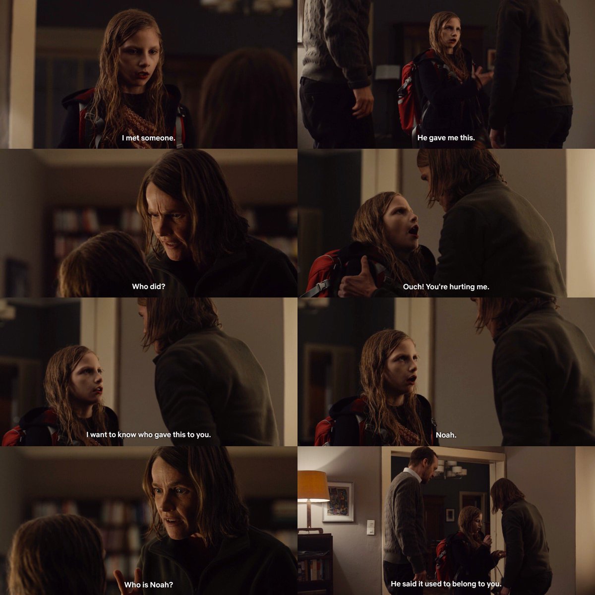 Elisabeth left school earlier and on her way home she met Noah, who gave her a pocket watch which allegedly belonged to Charlotte.