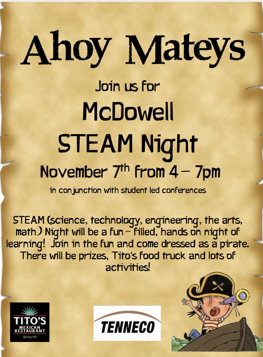 3rdGrdLemonade's tweet photo. Join us tomorrow for #McDowellSTEAM2019 @mcdowell_elem @MauryCoSchools https://t.co/L4M5mhuDhX