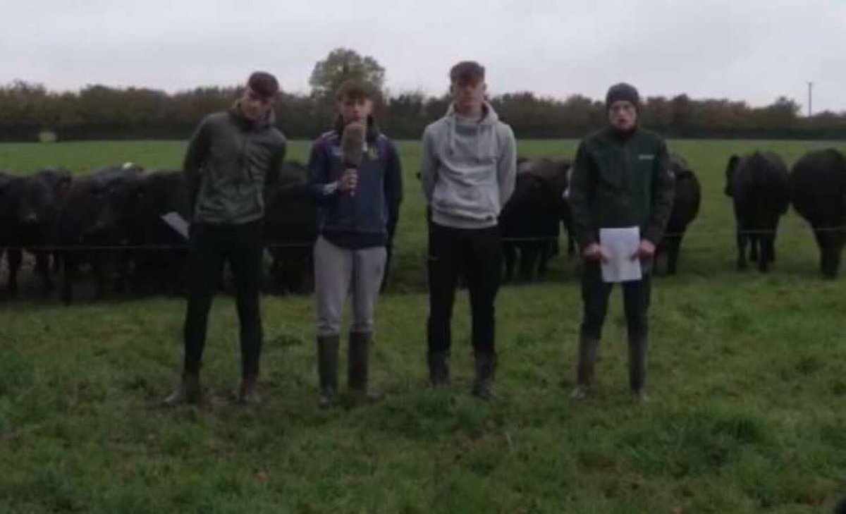 Filming at Andrew Fosset's certified angus beef farm🐄